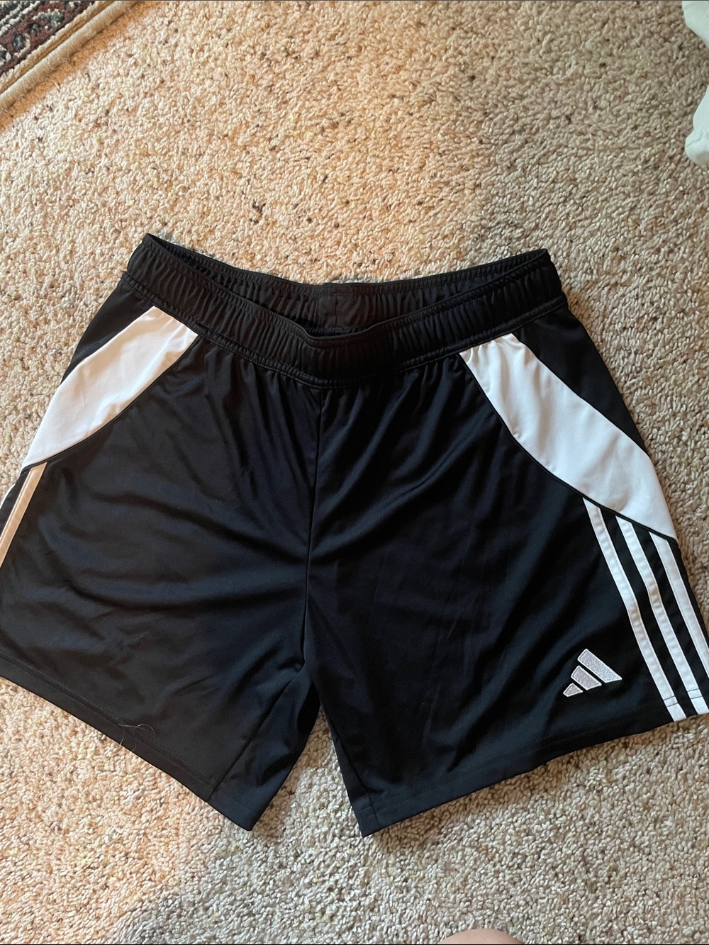 Adidas Black and White Performance Shorts